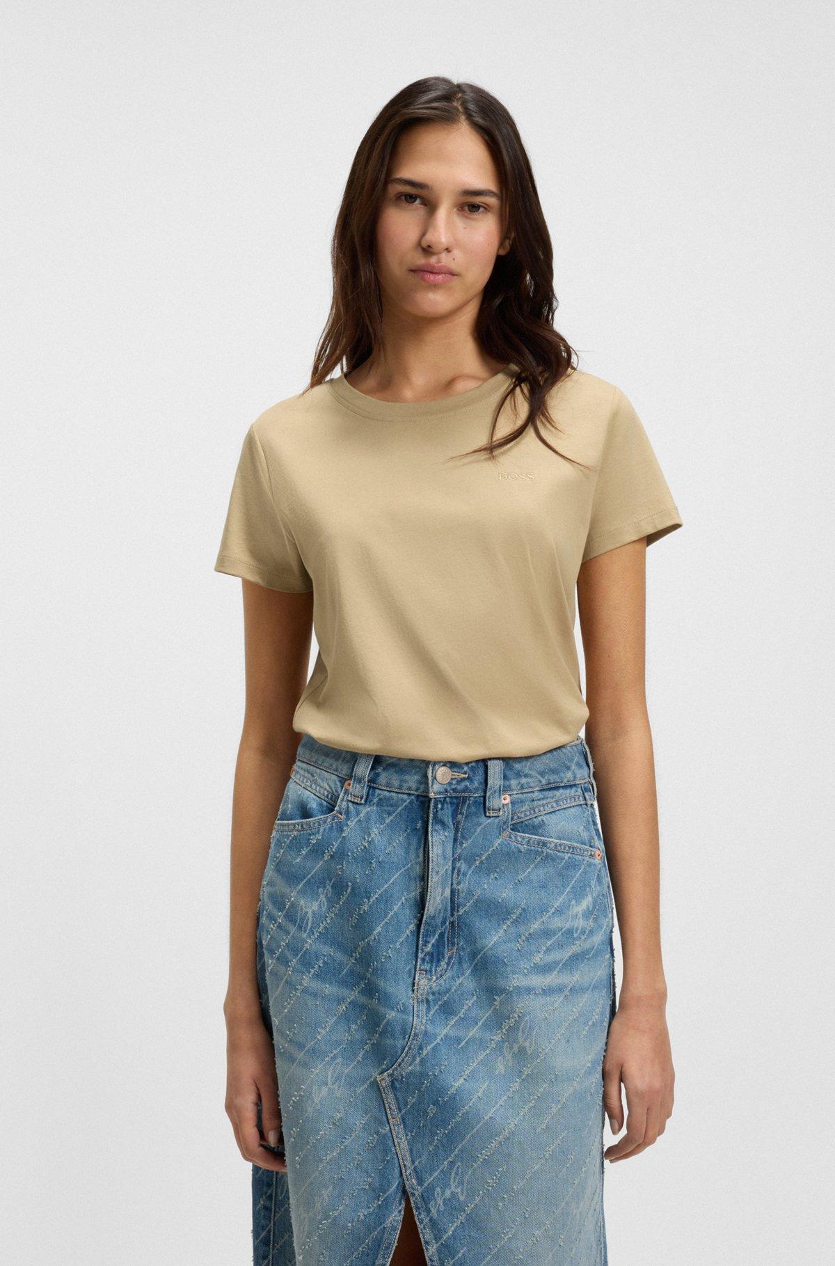 Cotton-jersey T-shirt with logo detail Product Image