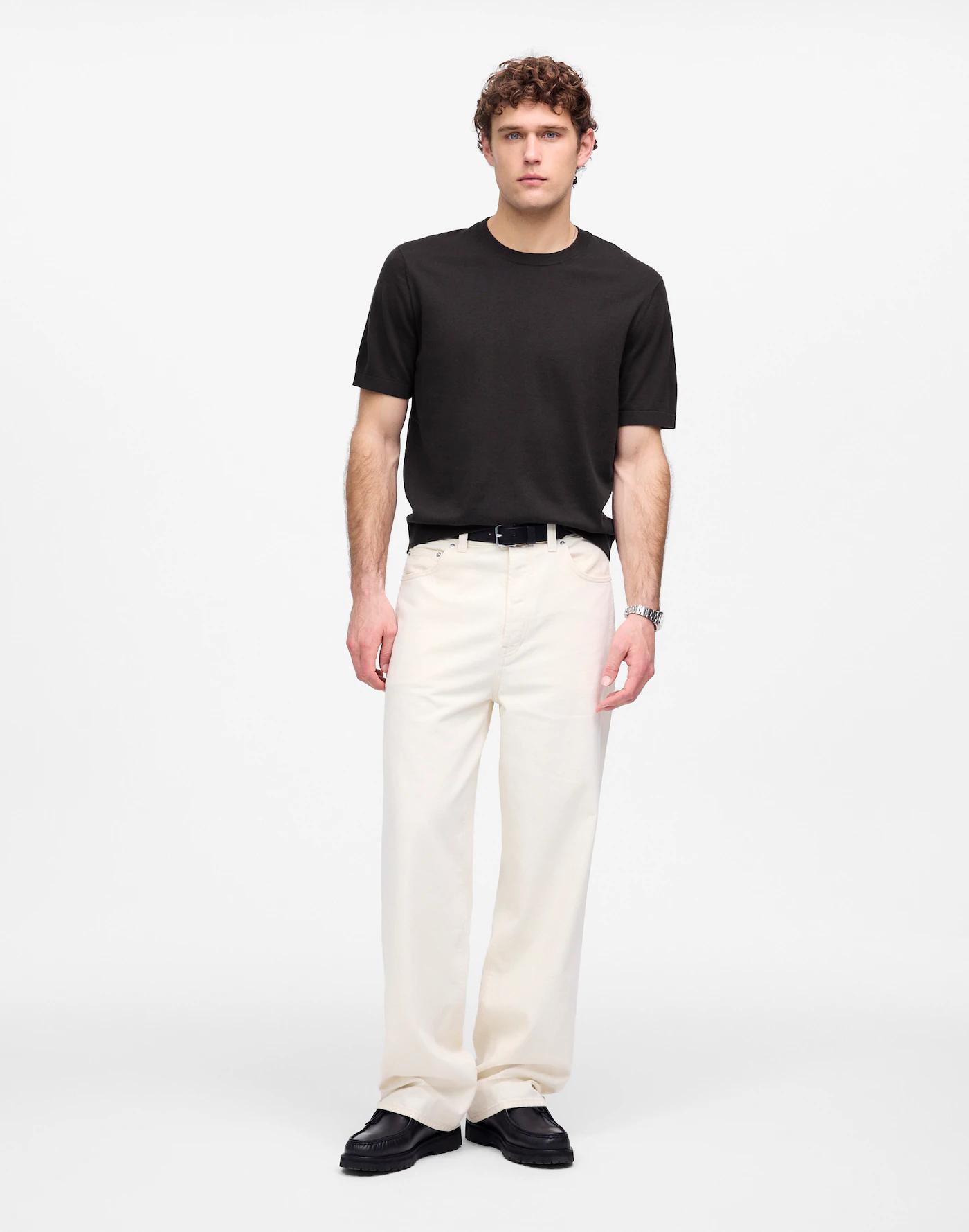 Cotton Crewneck Sweater Tee Product Image