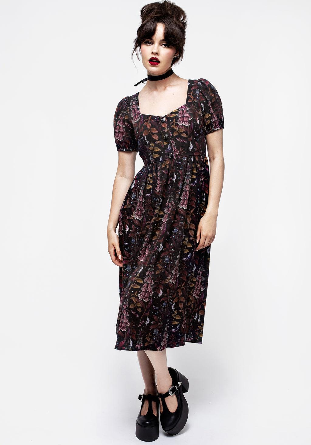 Foxglove Button Detail Midi Dress Product Image