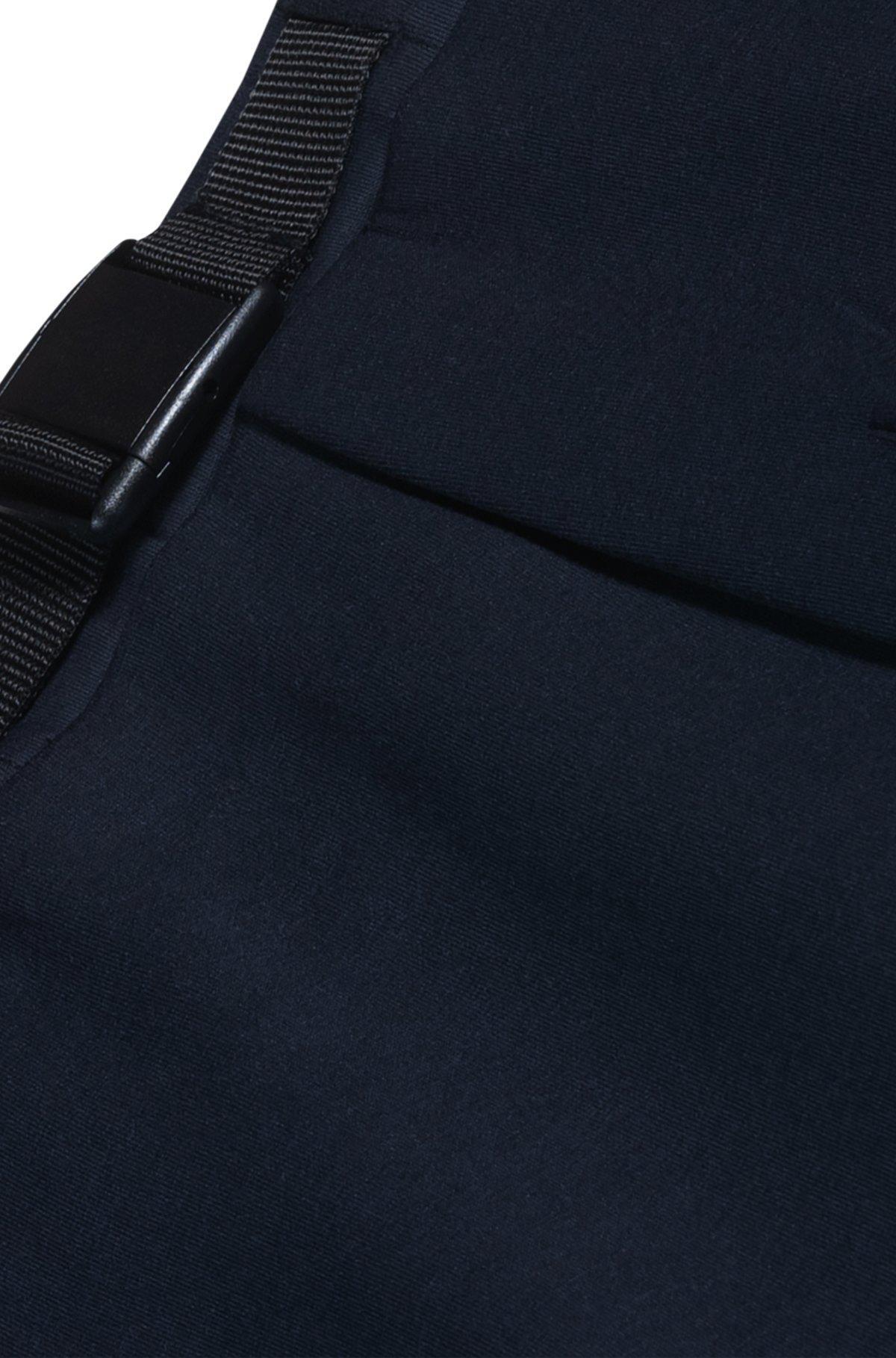 Super-stretch shorts with hopsack paneling Product Image