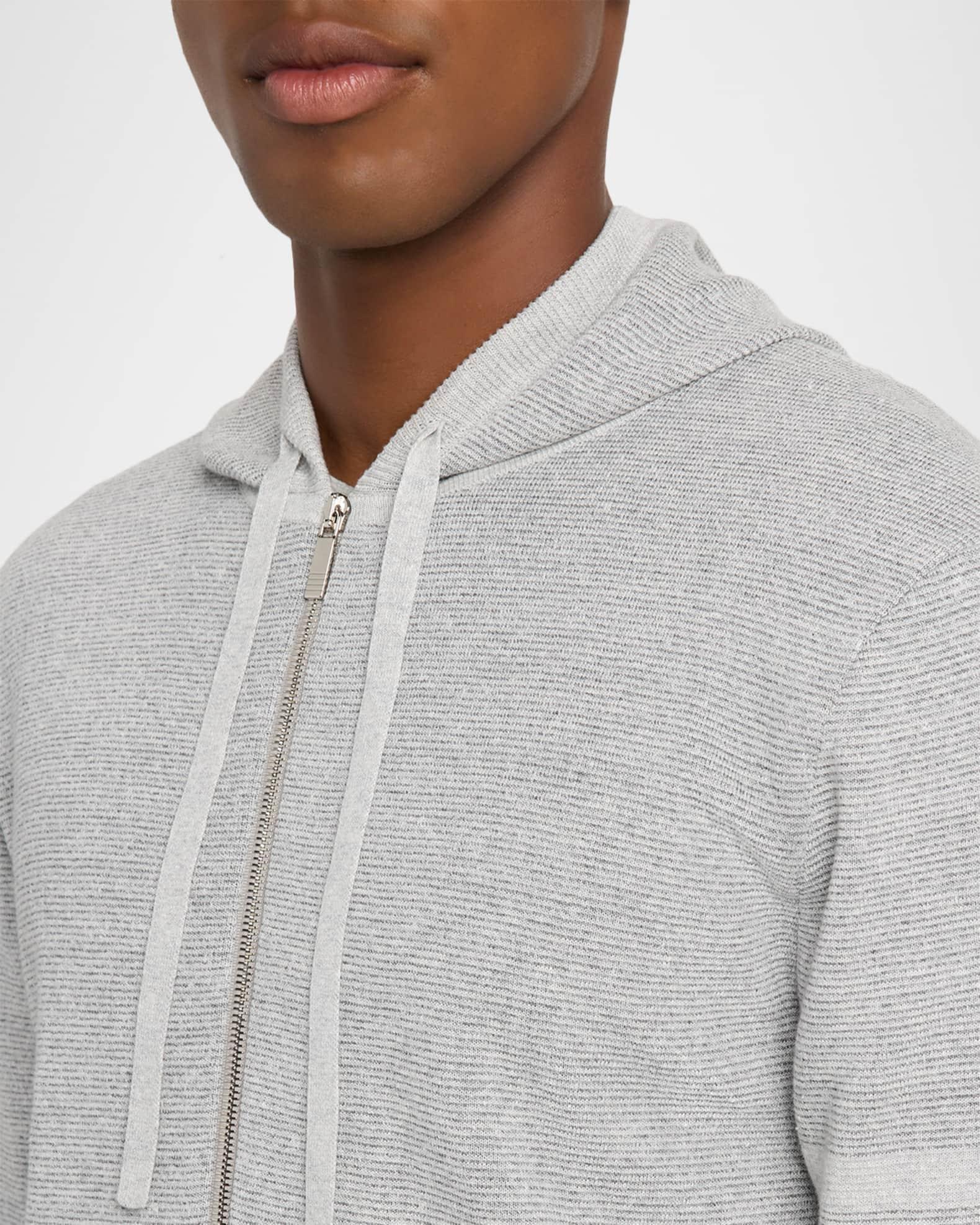 Men's Cotton 4-Bar Stripe Sleeve Full-Zip Hoodie Product Image