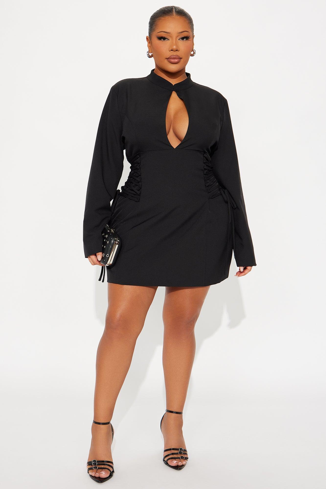 Don't Be Shy Mini Dress - Black Female Product Image