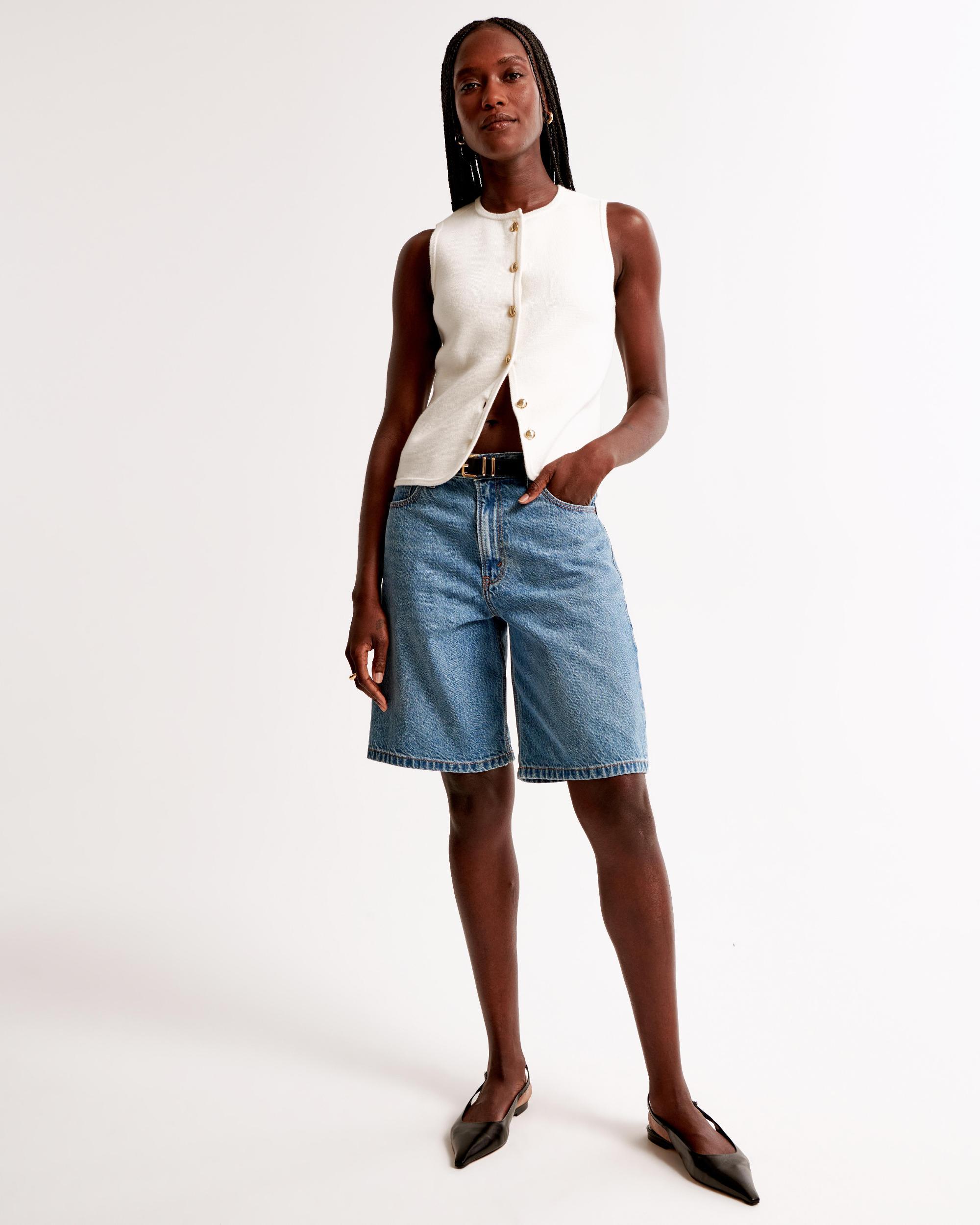 The A&F Mara Crew Sweater Vest Product Image