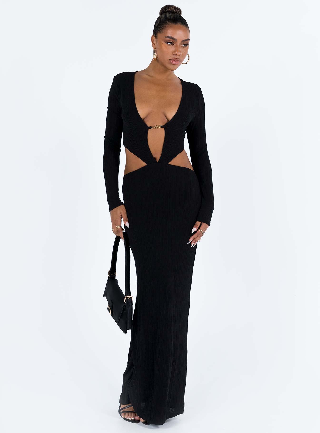 Everton Maxi Dress Black Product Image