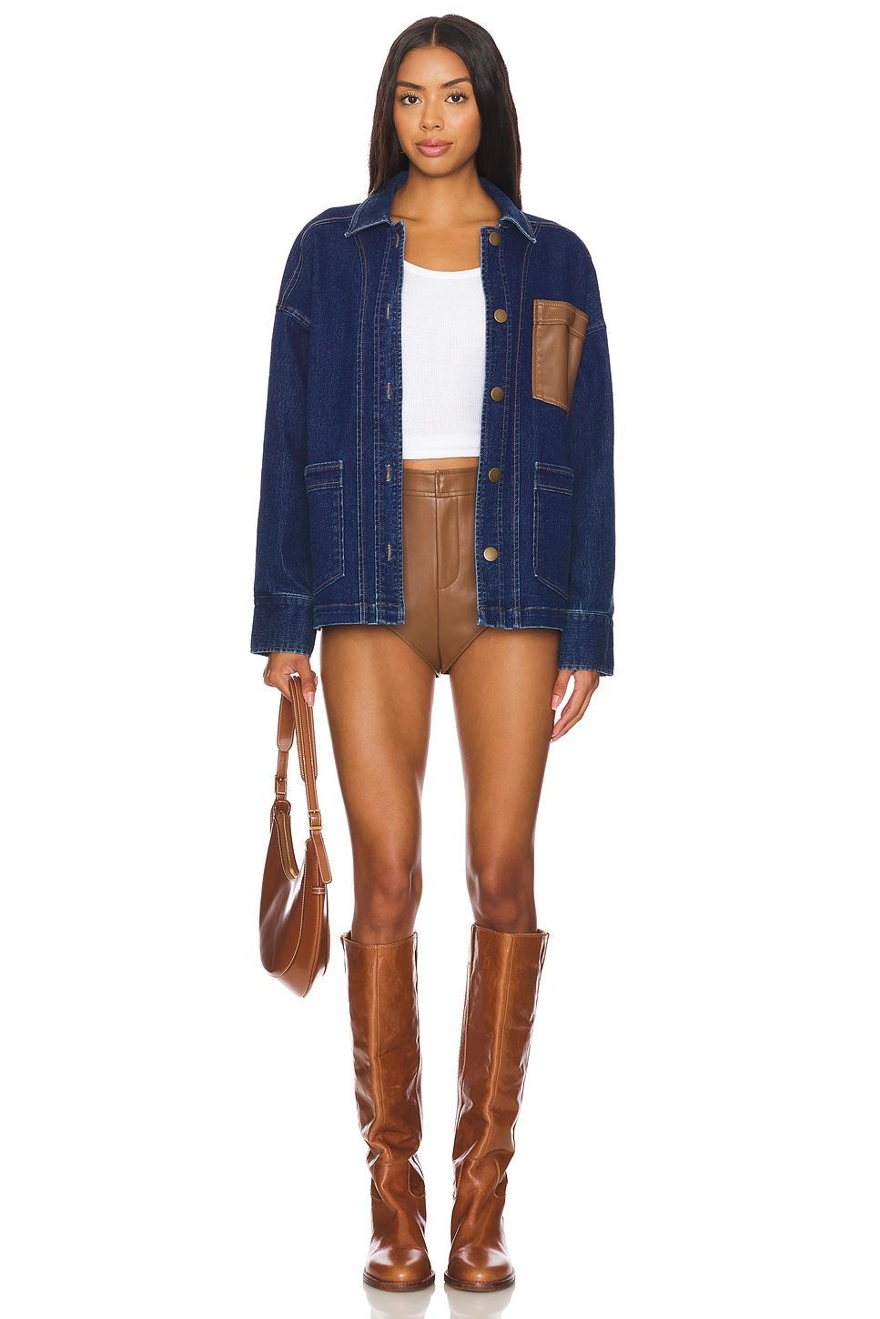 The Denim Shacket Central Park West Product Image
