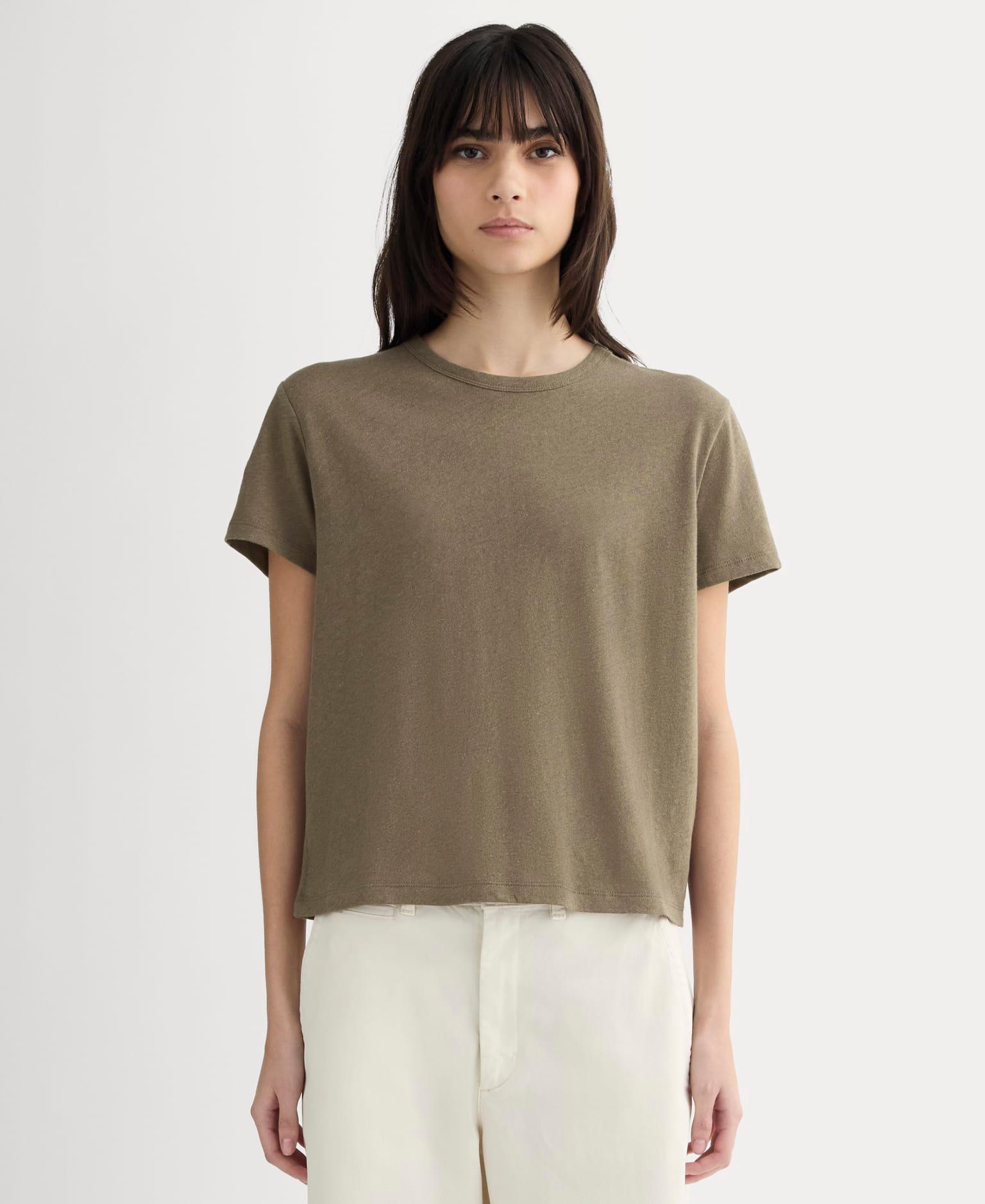 Womens Box-Cut T-Shirt in Cotton Linen by Everlane Product Image