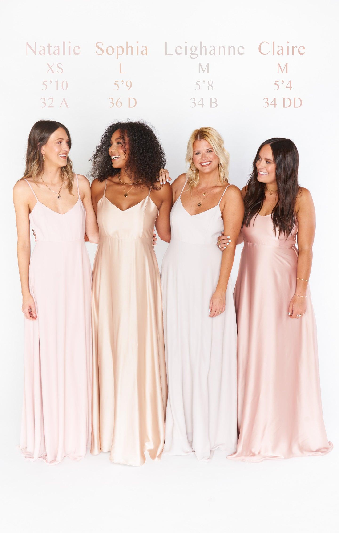 Faith Maxi Dress ~ Champagne Luxe Satin Product Image