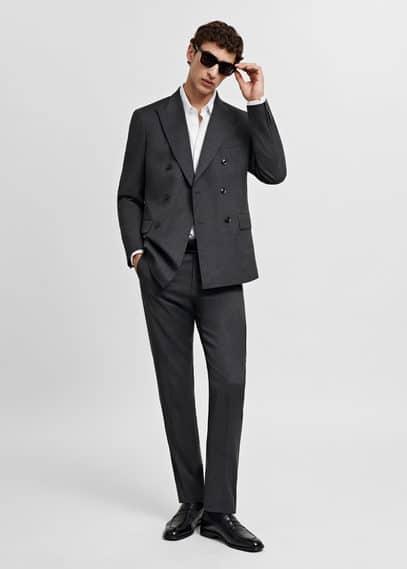 100% cotton slim-fit suit shirt - Men | MANGO USA Product Image