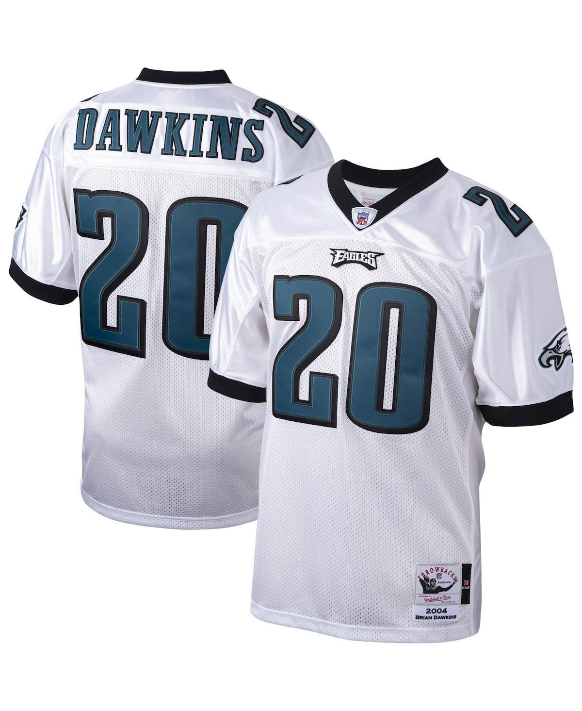 Men's Mitchell & Ness Brian Dawkins White Philadelphia Eagles 2004 Authentic Throwback Retired Player Jersey, Size: 52 Product Image
