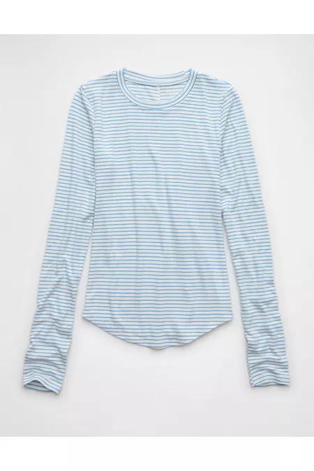 AE Cozy Up Long-Sleeve Layering T-Shirt Womens Product Image