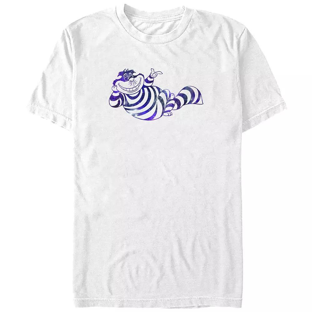 Disney's Alice In Wonderland Cosmic Cat Juniors' Boyfriend Graphic Tee, Women's, Size: XXL, White Product Image