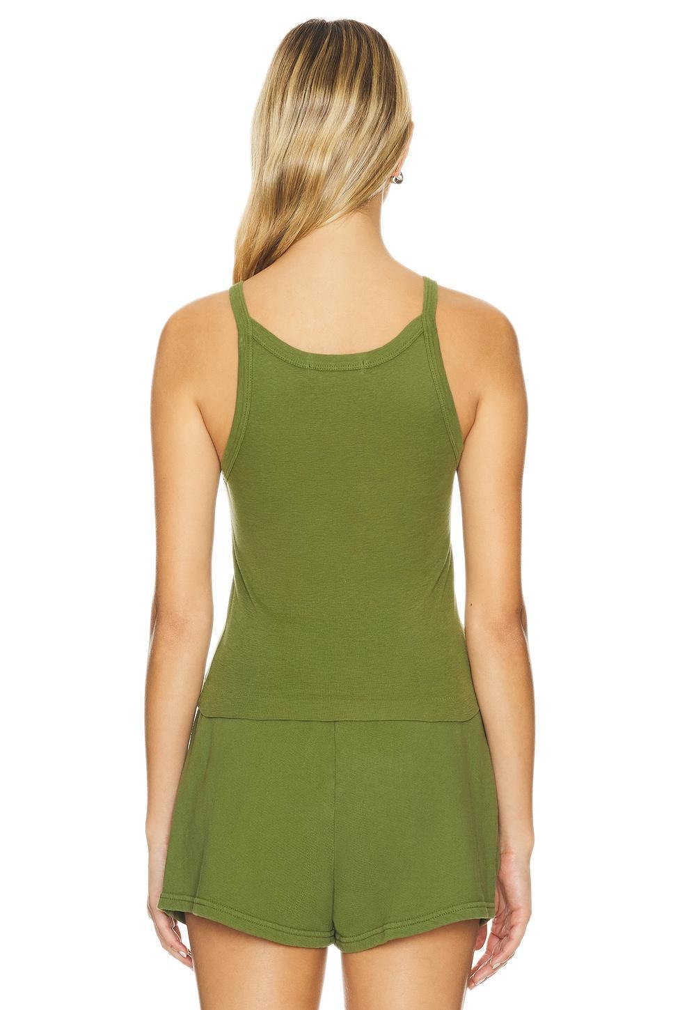 Recycled Cotton Cropped Annie Tank Top perfectwhitetee Product Image