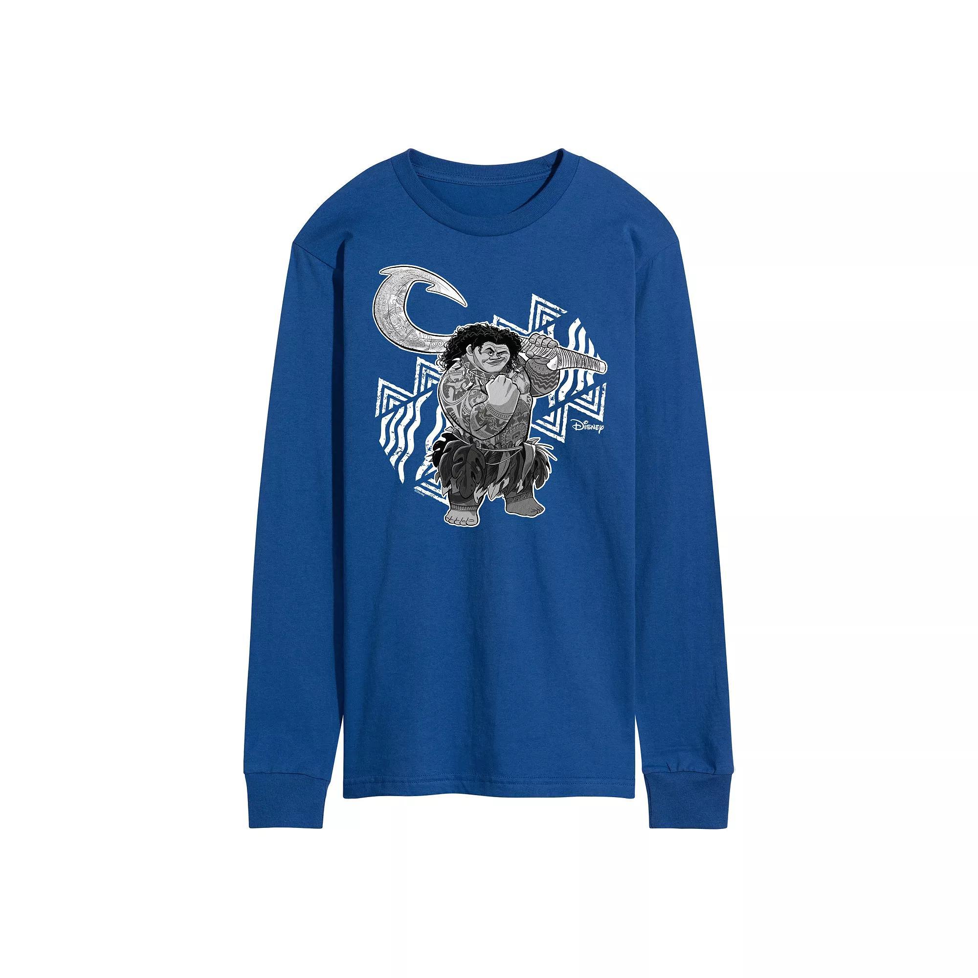 Disneys Moana Mens Maui Long Sleeve Graphic Tee Product Image