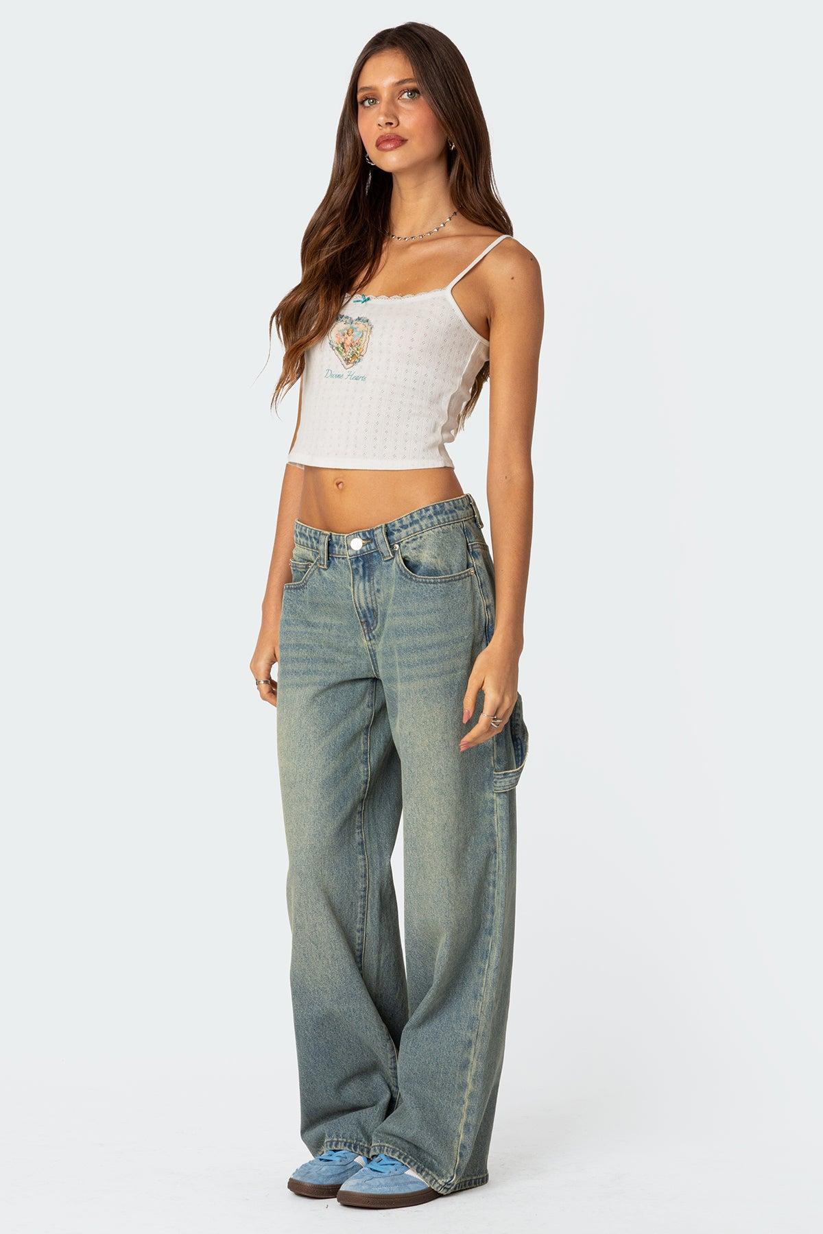 Carpenter Low Rise Jeans Product Image