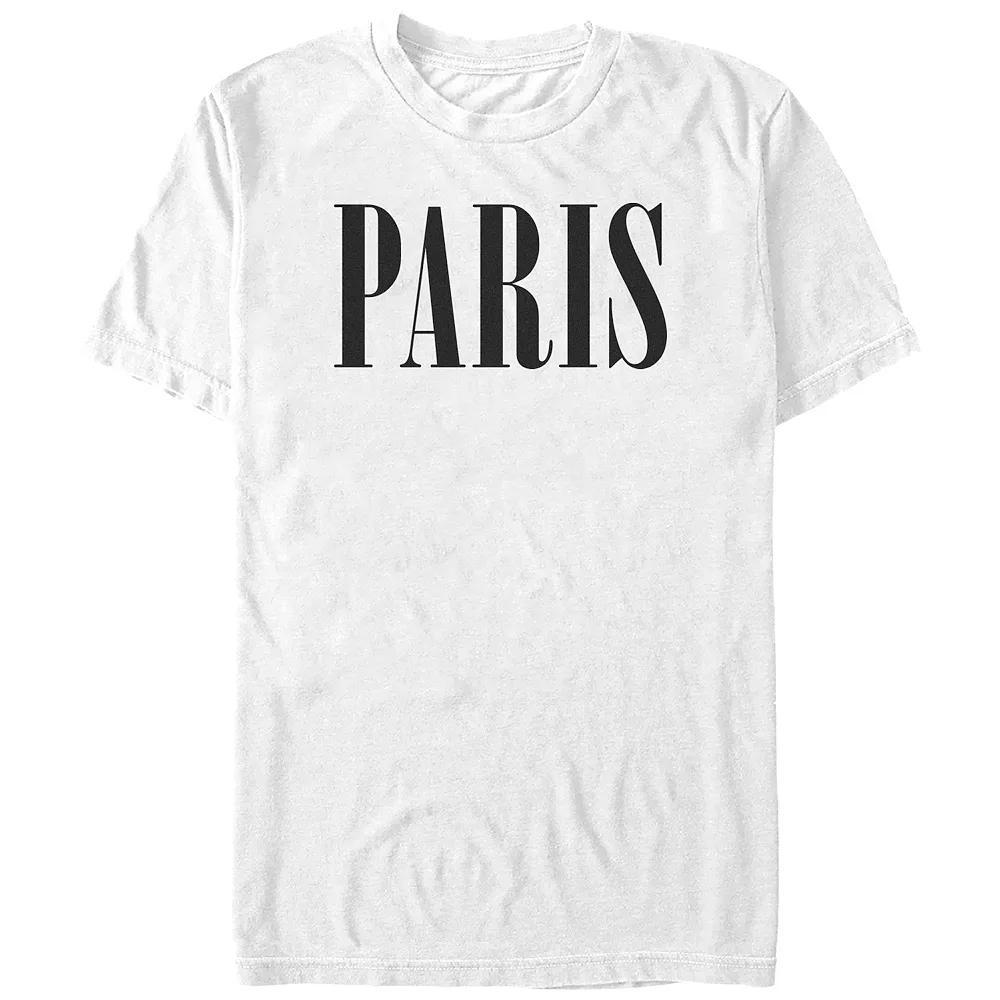 Men's Paris Graphic Tee, Size: Small, White Product Image