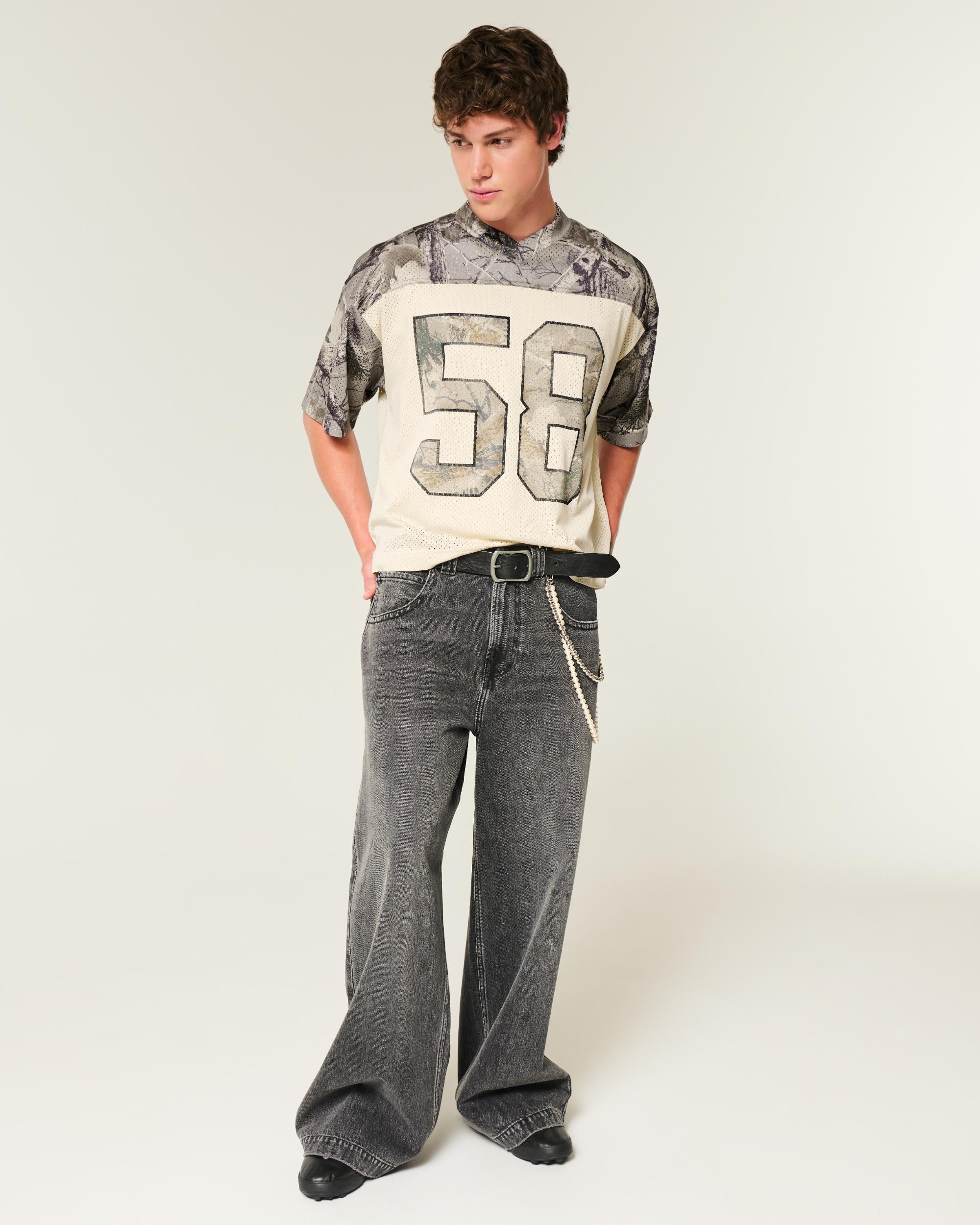 Boxy Crop Camo Jersey Product Image