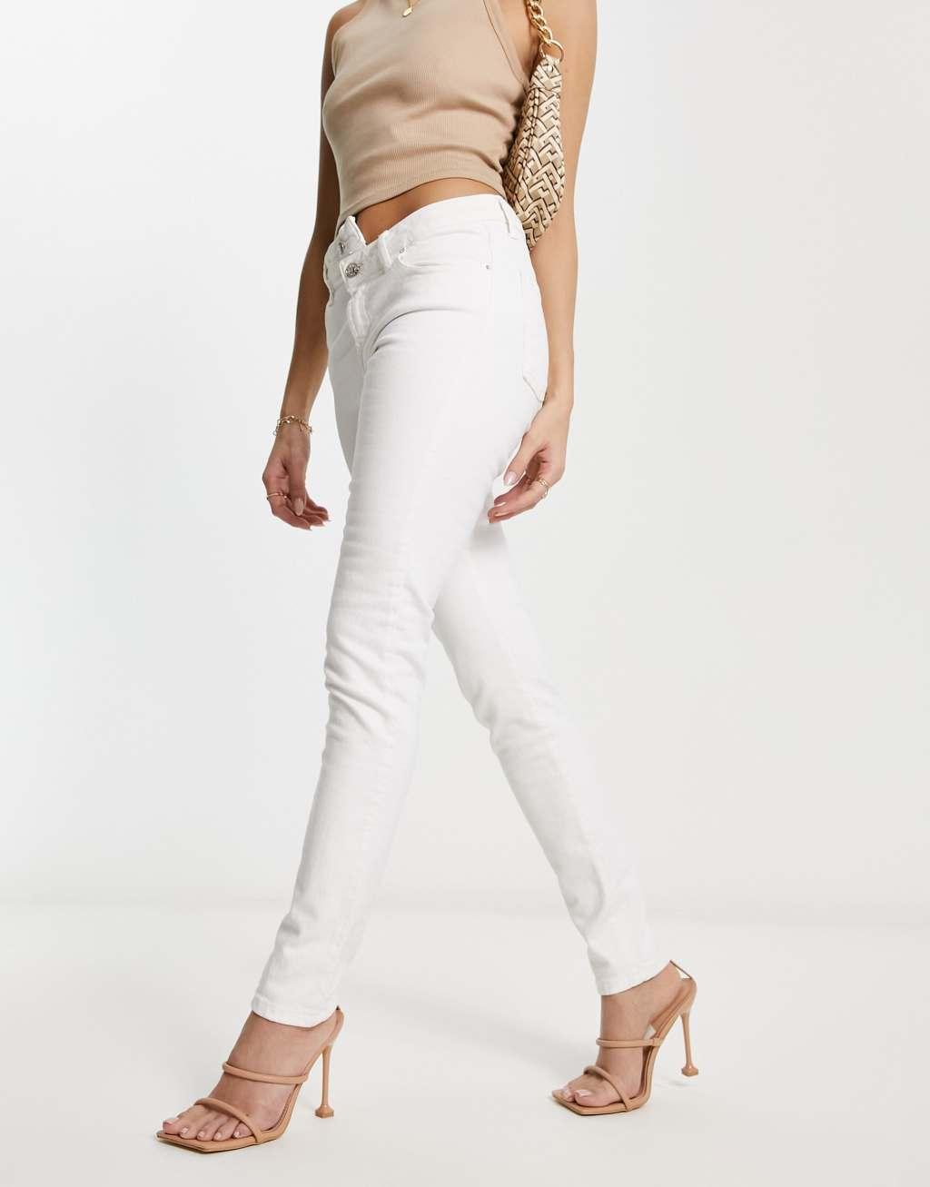 Scalpers skinny jeans in white  Product Image