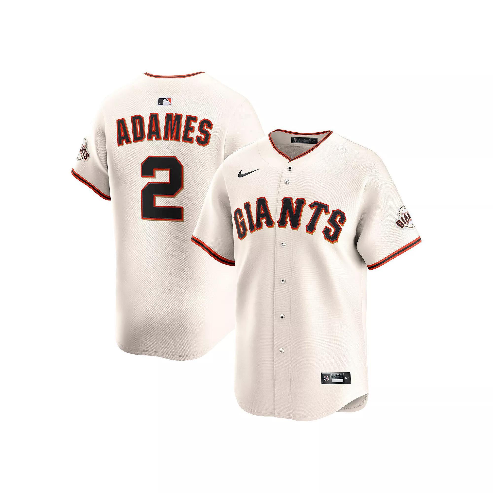 Men's Nike Willy Adames Cream San Francisco Giants Alternate Limited Player Jersey, Size: Large, Beige Product Image