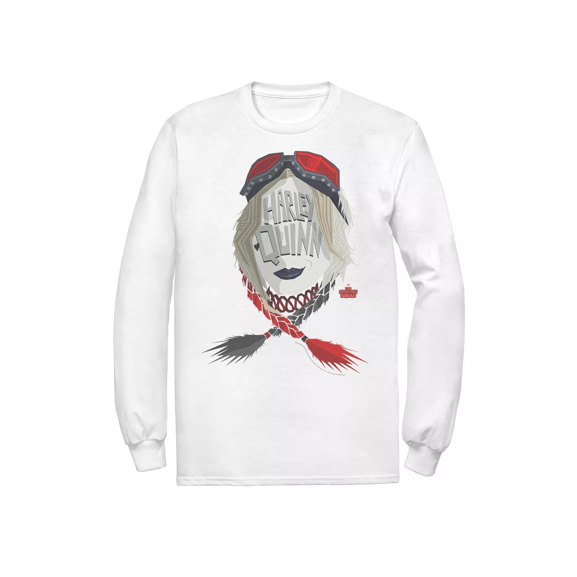 Men's The Suicide Squad Big Harley Logo Tee, Size: XL, White Product Image