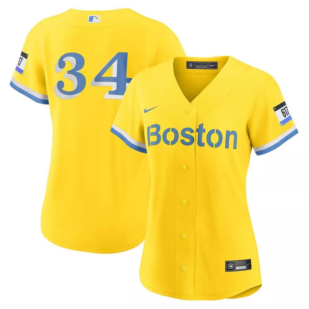 Women's Nike David Ortiz Gold Boston Red Sox City Connect Replica Player Jersey, Size: XL Product Image
