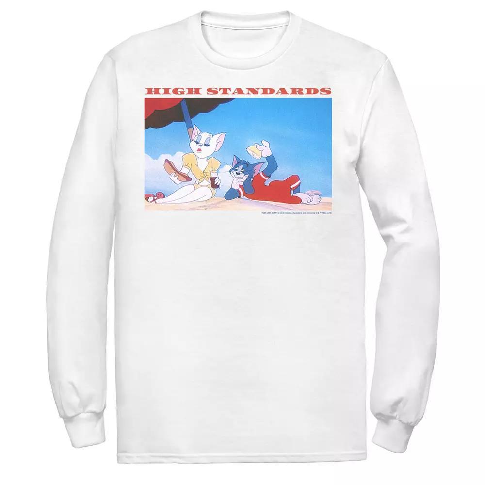 Men's Tom & Jerry Beach Tee, Size: Medium, White Product Image