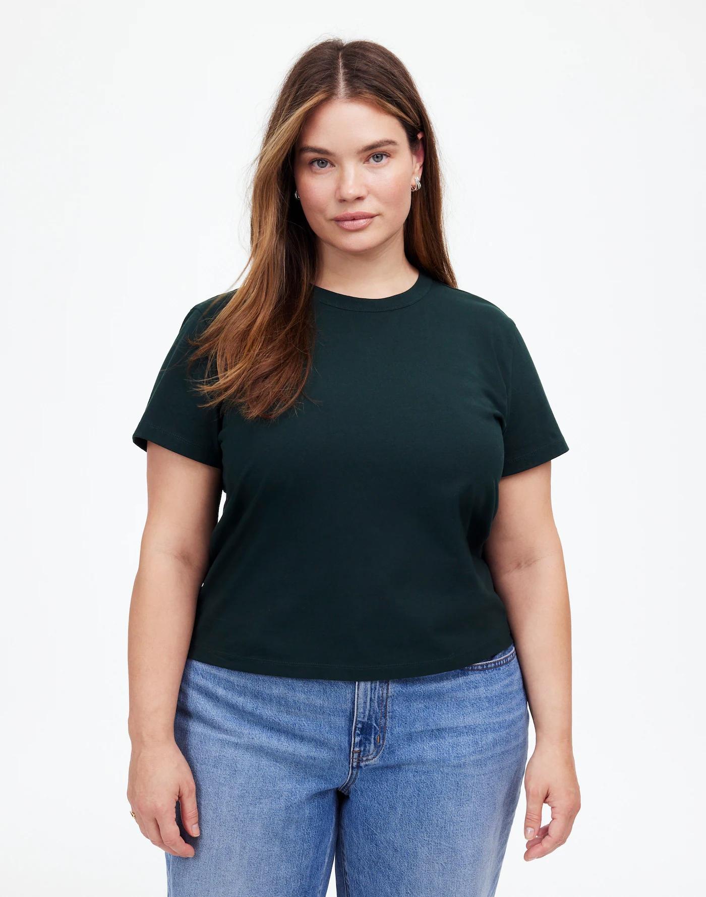 Plus Cotton Perfect Crewneck Tee Product Image