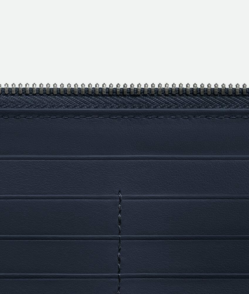 Intrecciato Zip Around Wallet in Space Product Image