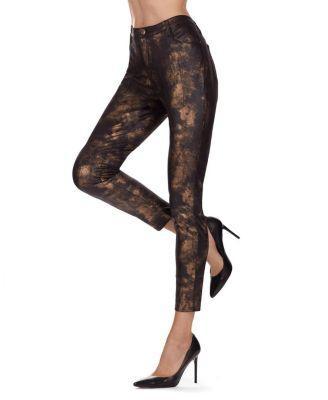 MeMoi Womens Statue Mottled Bronze Ankle Length Leggings Product Image