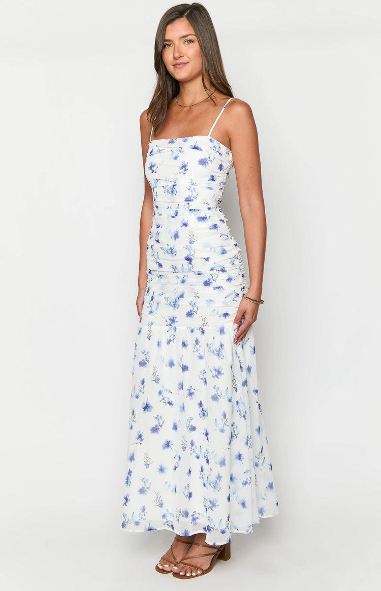 Kelee White Floral Maxi Dress Product Image