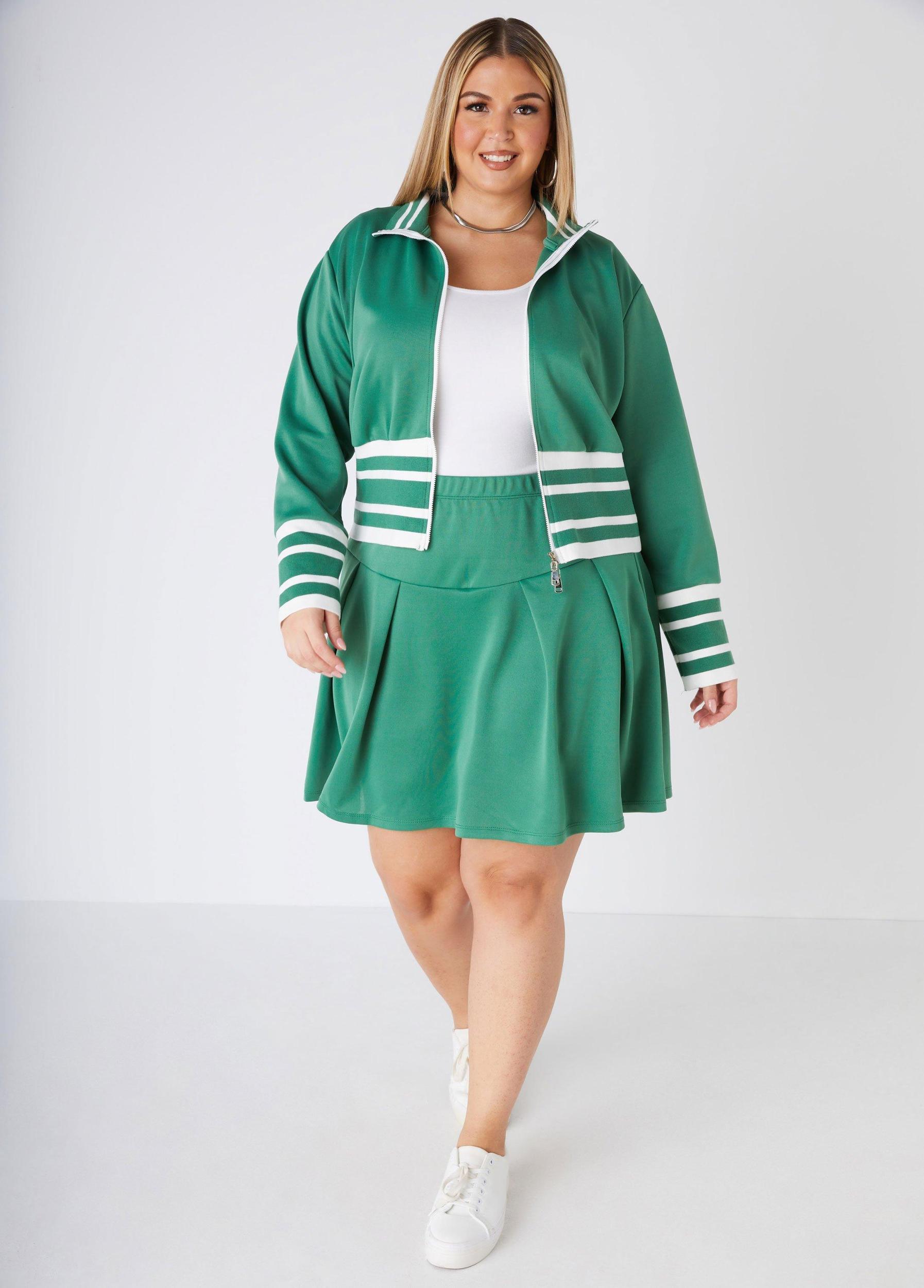 Plus Size Pleated Tennis Skort Ashley Stewart Product Image