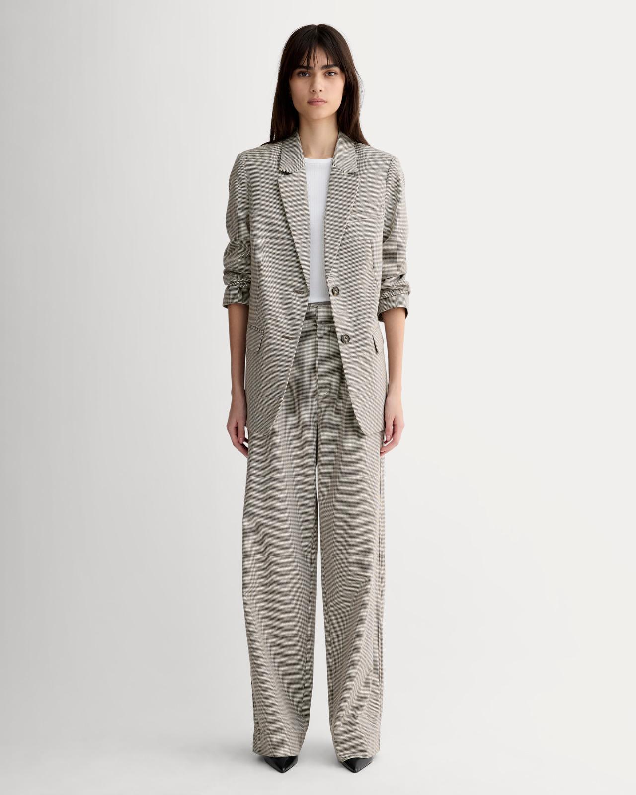 The Draper Pleated Pant in Buttersmooth Product Image