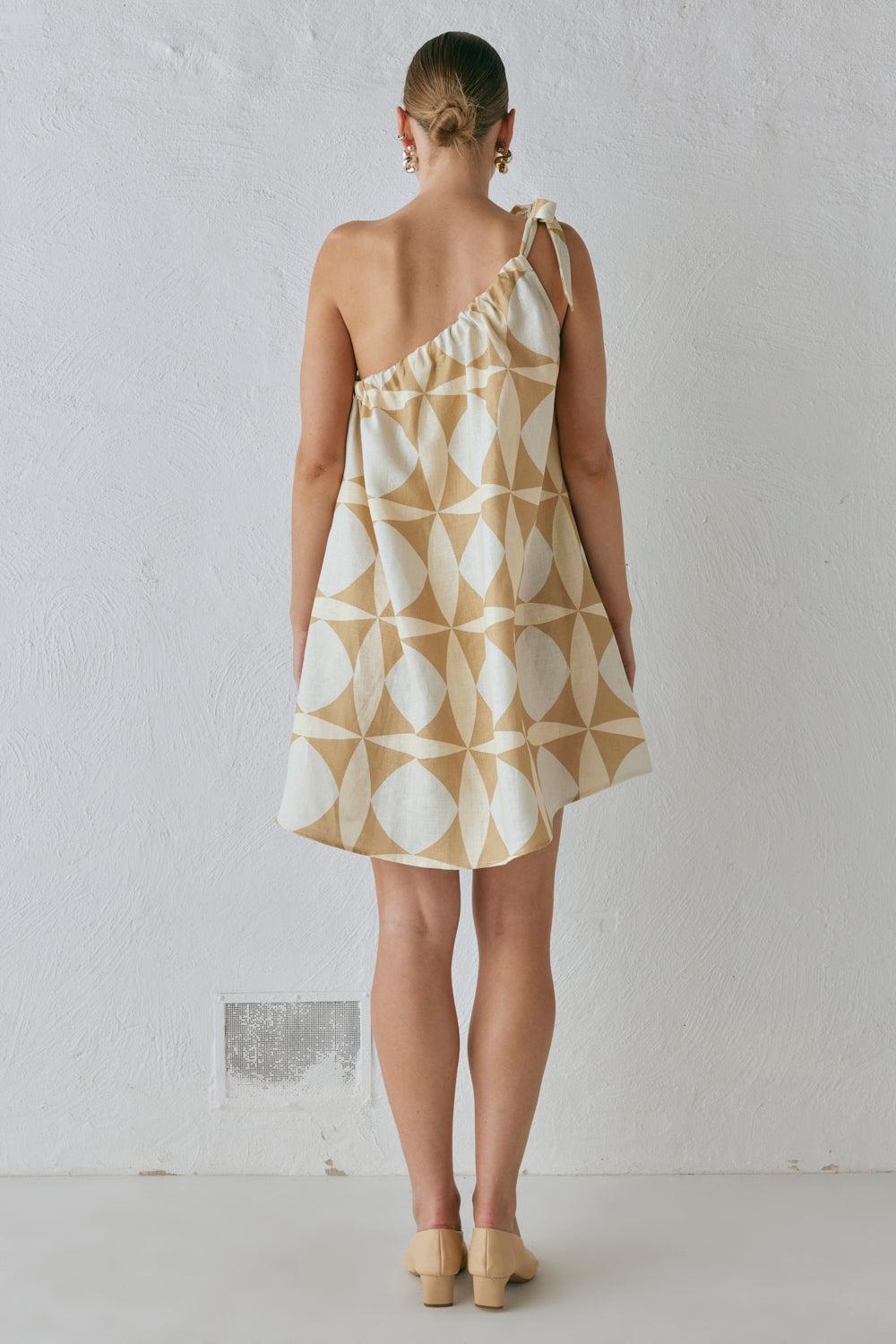Slow Living Linen Mini Dress Scope Product Image