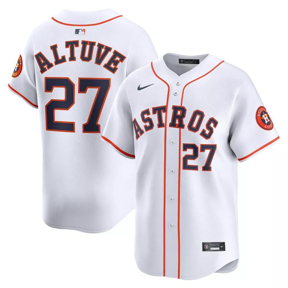 Men's Nike Jose Altuve White Houston Astros Home Limited Player Jersey, Size: 3XL Product Image