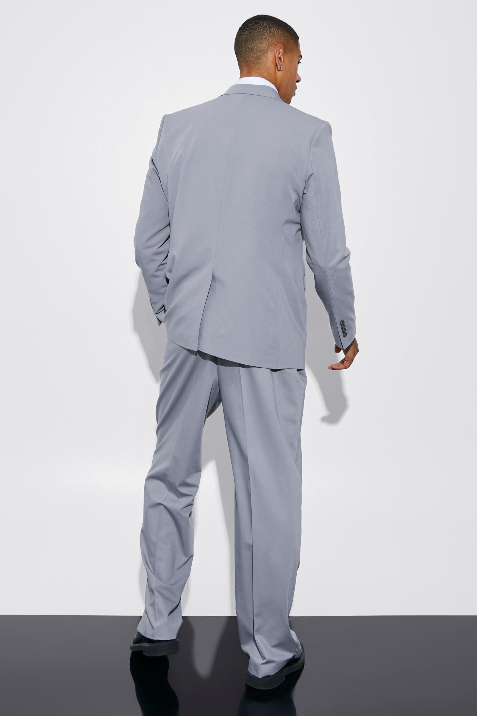 Relaxed Fit Double Breasted Suit Jacket | boohooMAN USA Product Image