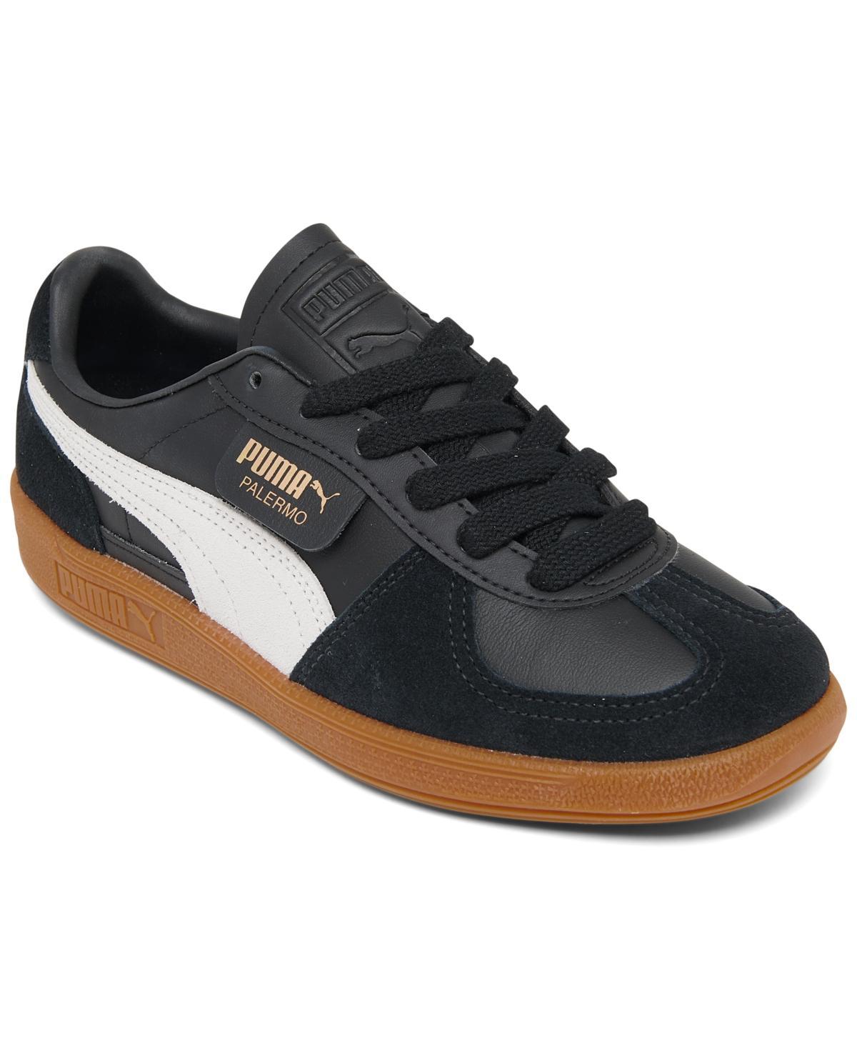 Womens PUMA Palermo Athletic Shoe - White / Vapor Gray / Gum Product Image