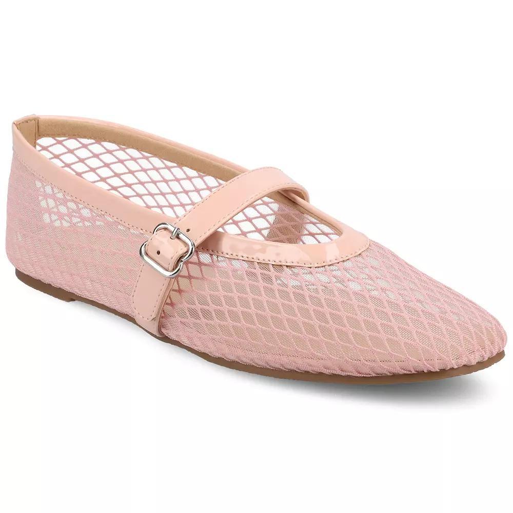 Journee Casha Womens Mesh Slip-On Square Toe Flats Product Image