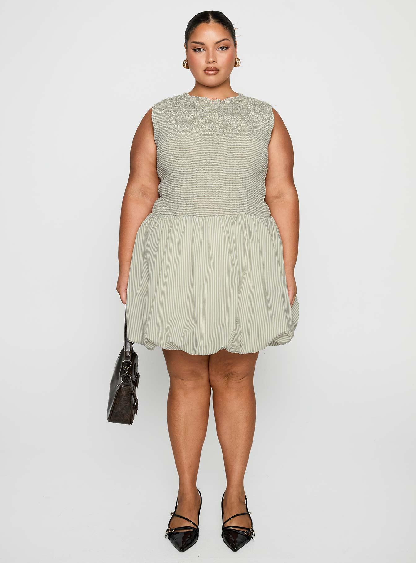 Narnie Mini Dress Sage Curve Product Image