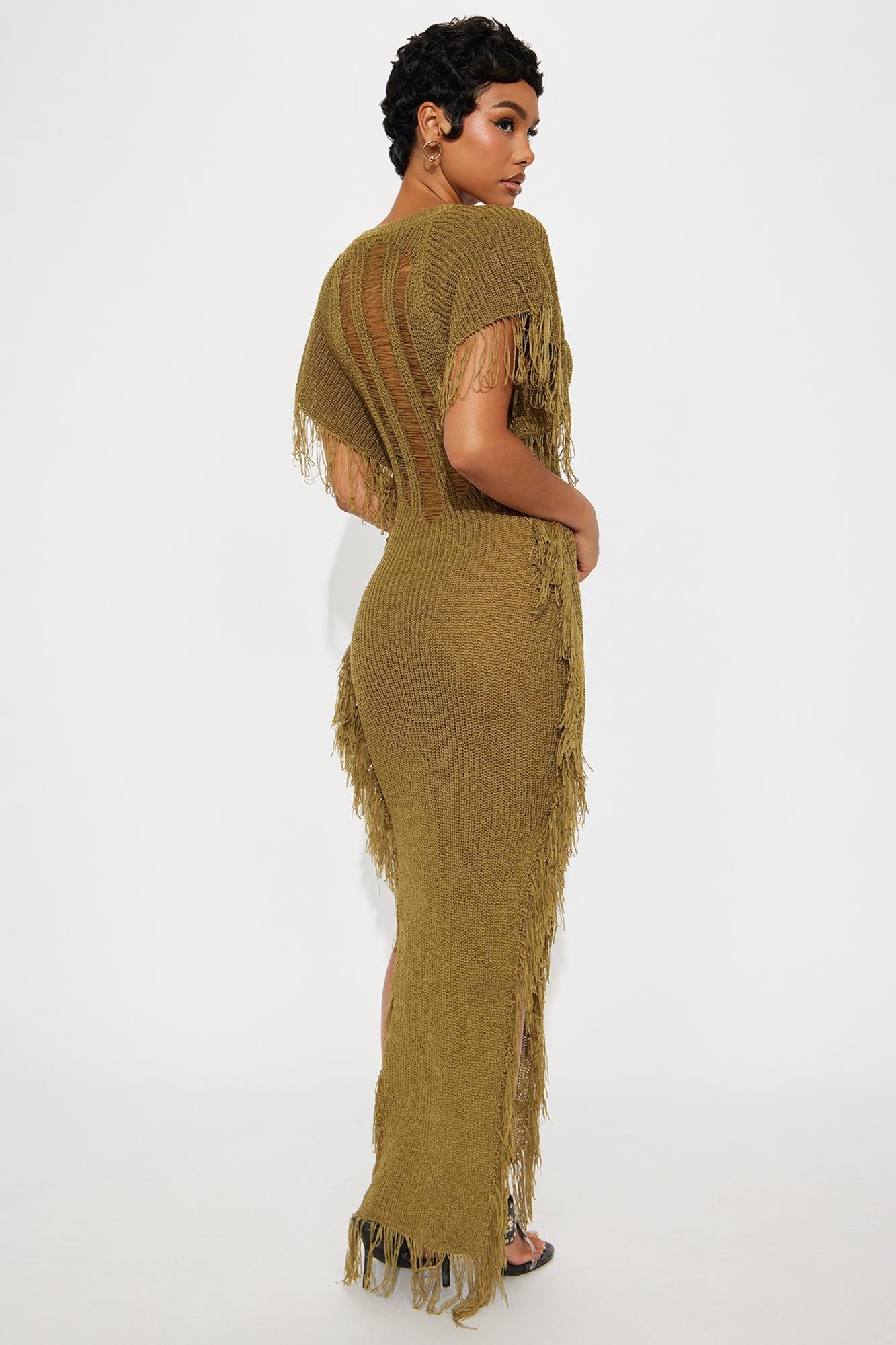 Tatiana Knit Maxi Dress - Olive Product Image