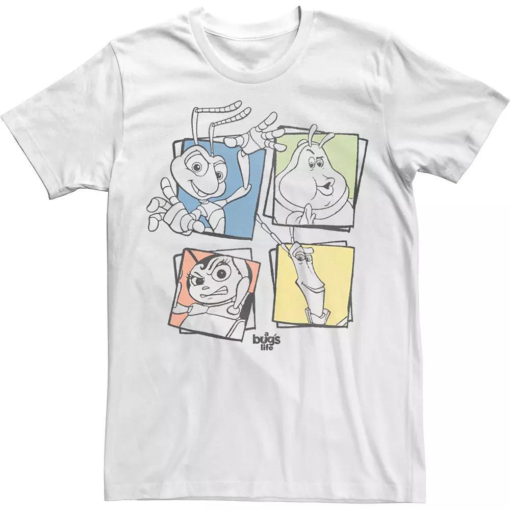 Disney / Pixar's A Bug's Life Men's Group Shot Box Up Tee, Size: Large, White Product Image