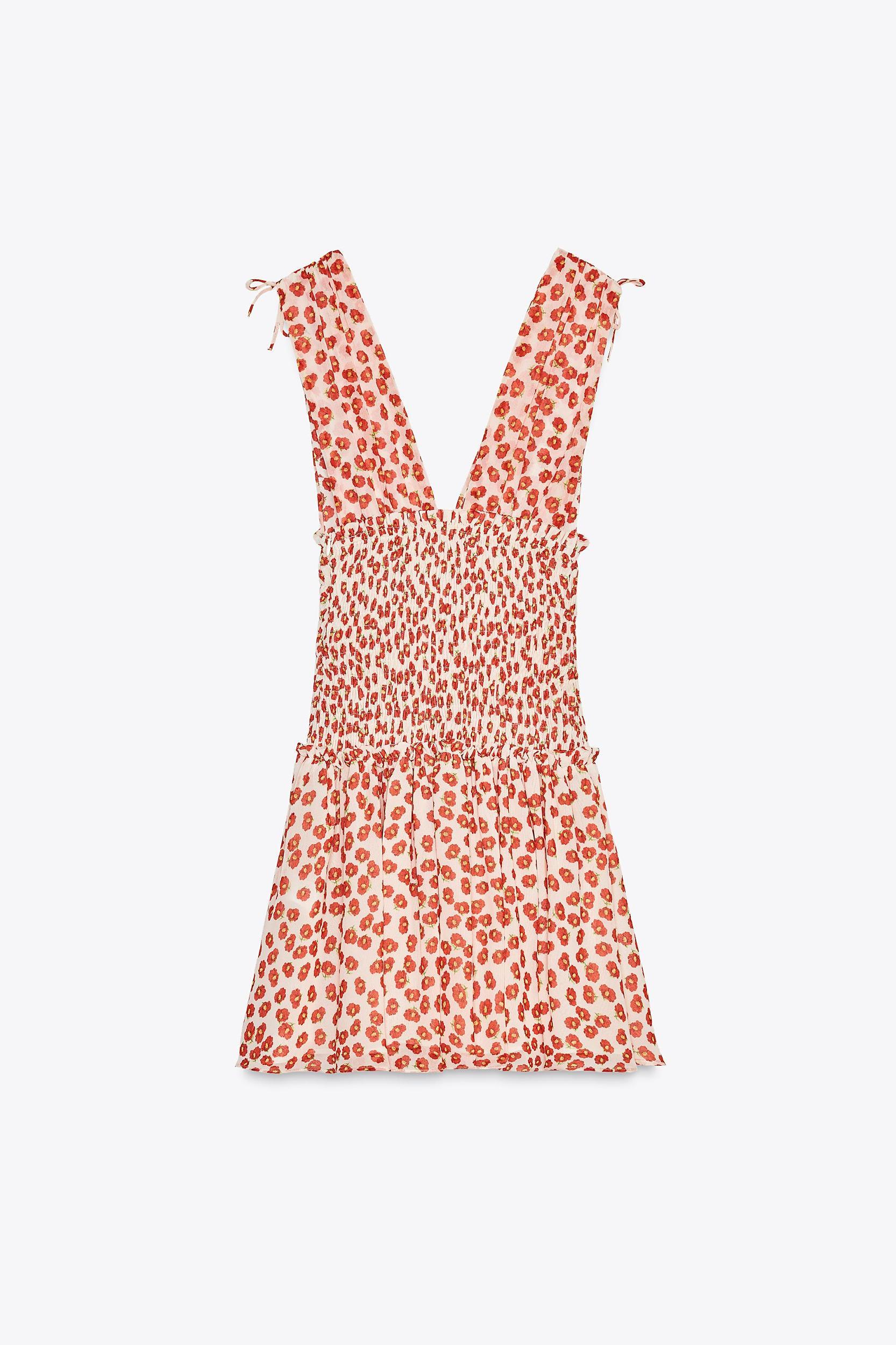 FLORAL PRINT SHORT DRESS Product Image