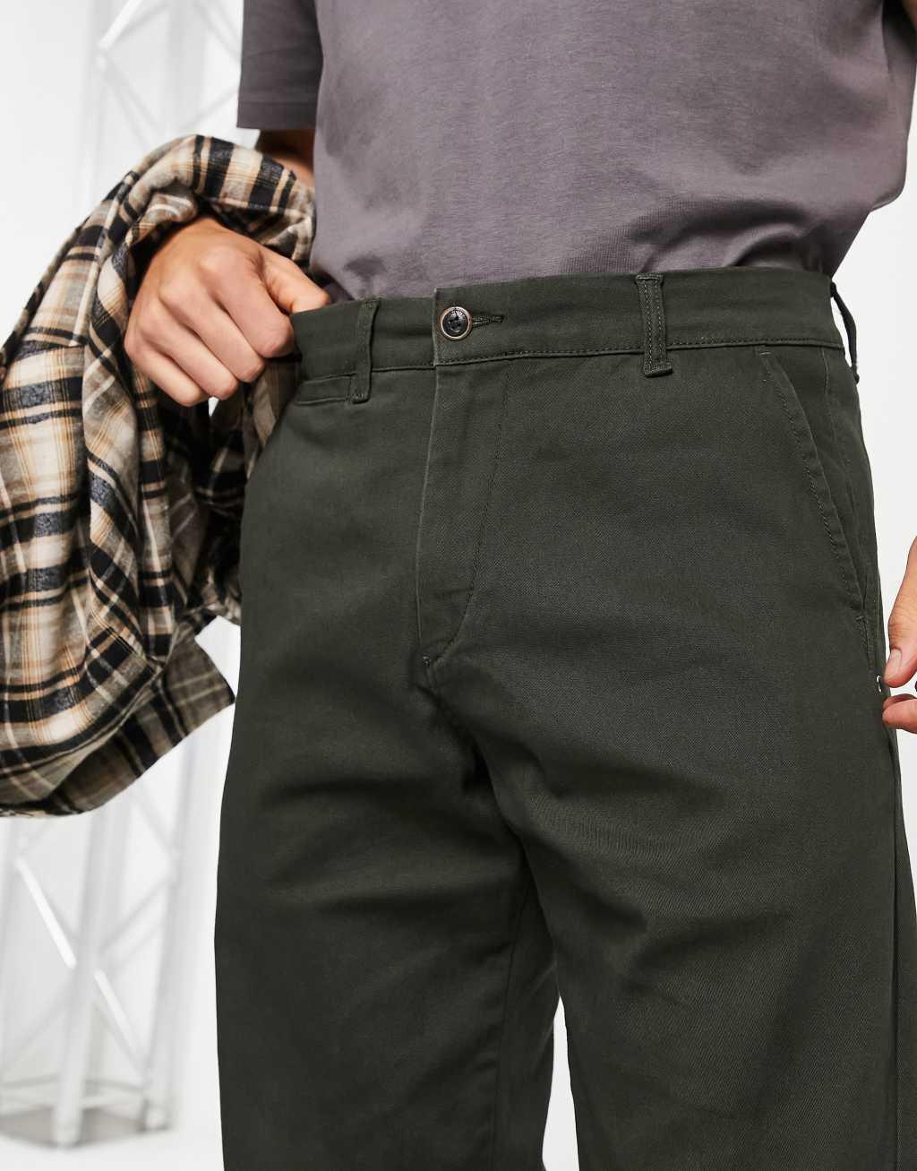 Jack & Jones Intelligence Kane loose fit chinos in khaki Product Image