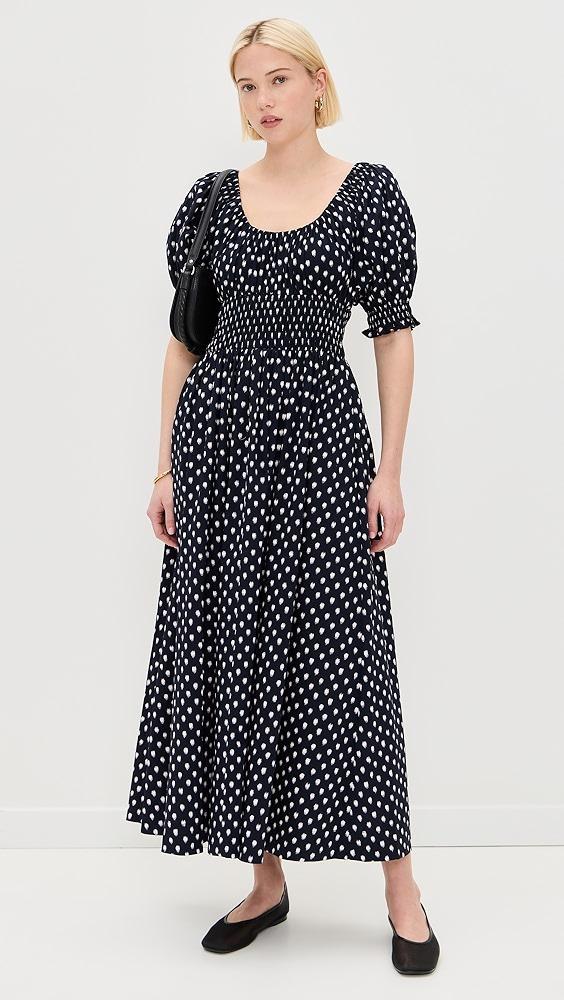 Madewell Shibori Puff Sleeve Midi Dress | Shopbop Product Image