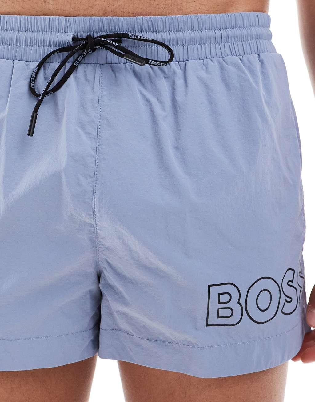 BOSS Mooneye swim shorts in blue Product Image