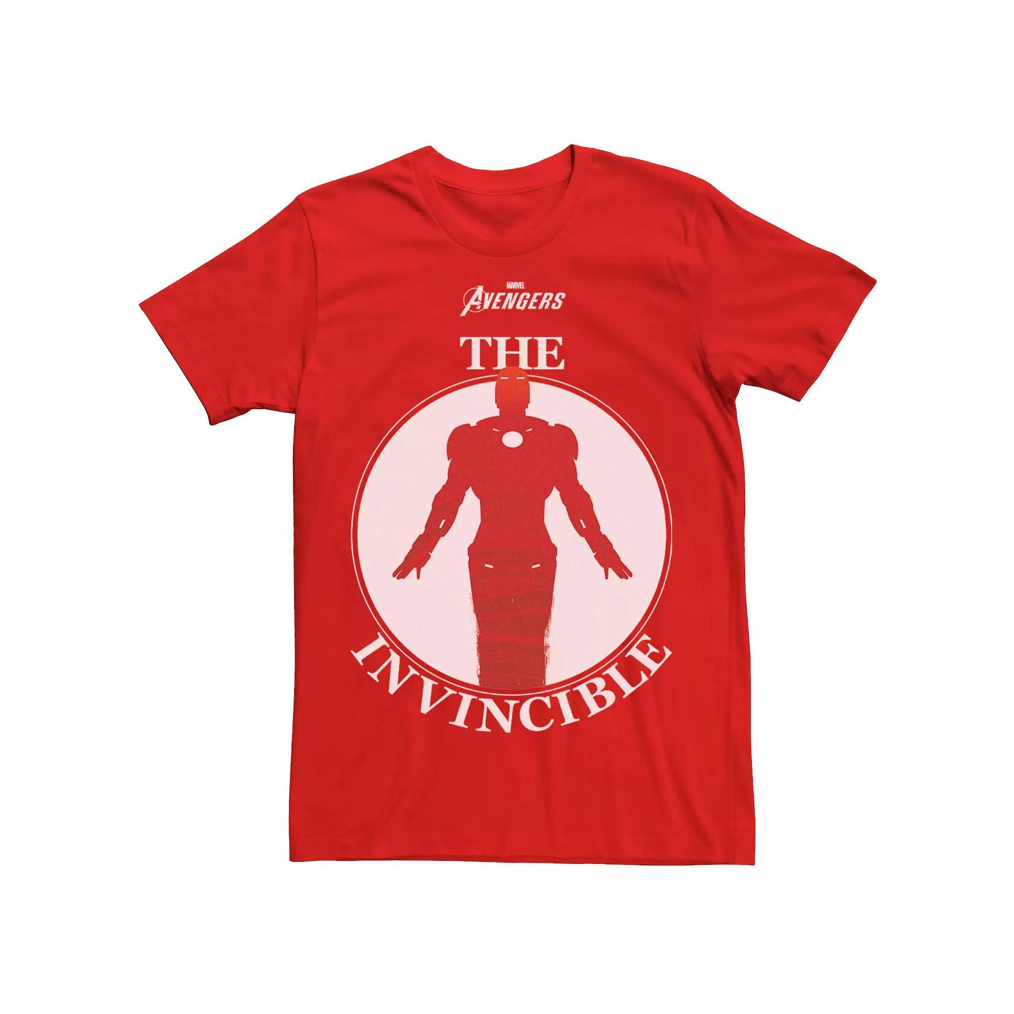 Men's Marvel Avengers Iron Man The Invincible Tee, Size: 3XL, Red Product Image