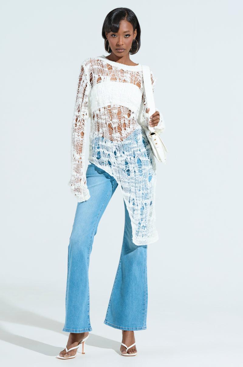ASYMMETRICAL KNIT TOP Product Image