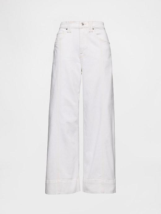 High Rise Stride Wide-Leg Ankle Jeans Product Image