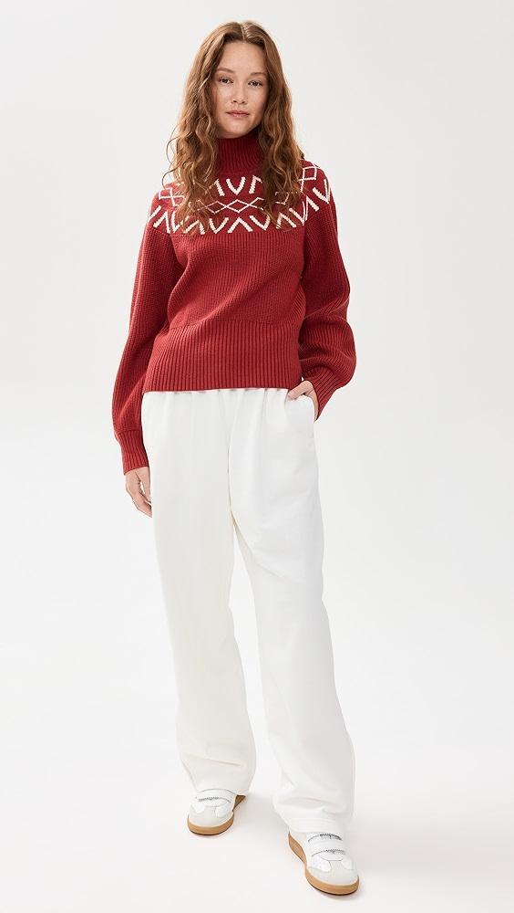 Varley Marcie Fair Isle Yoke Knit Sweater | Shopbop Product Image