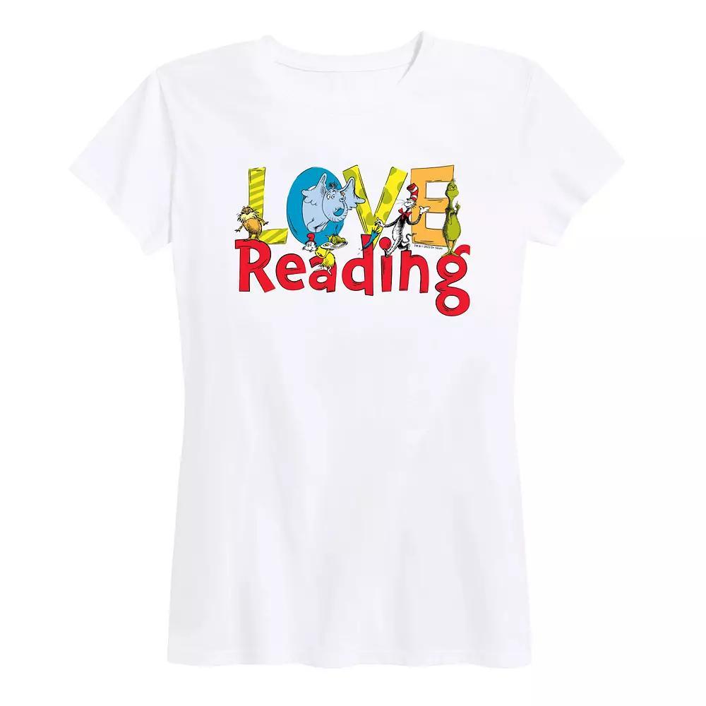 Womens Dr. Seuss Love Reading Graphic Tee Product Image