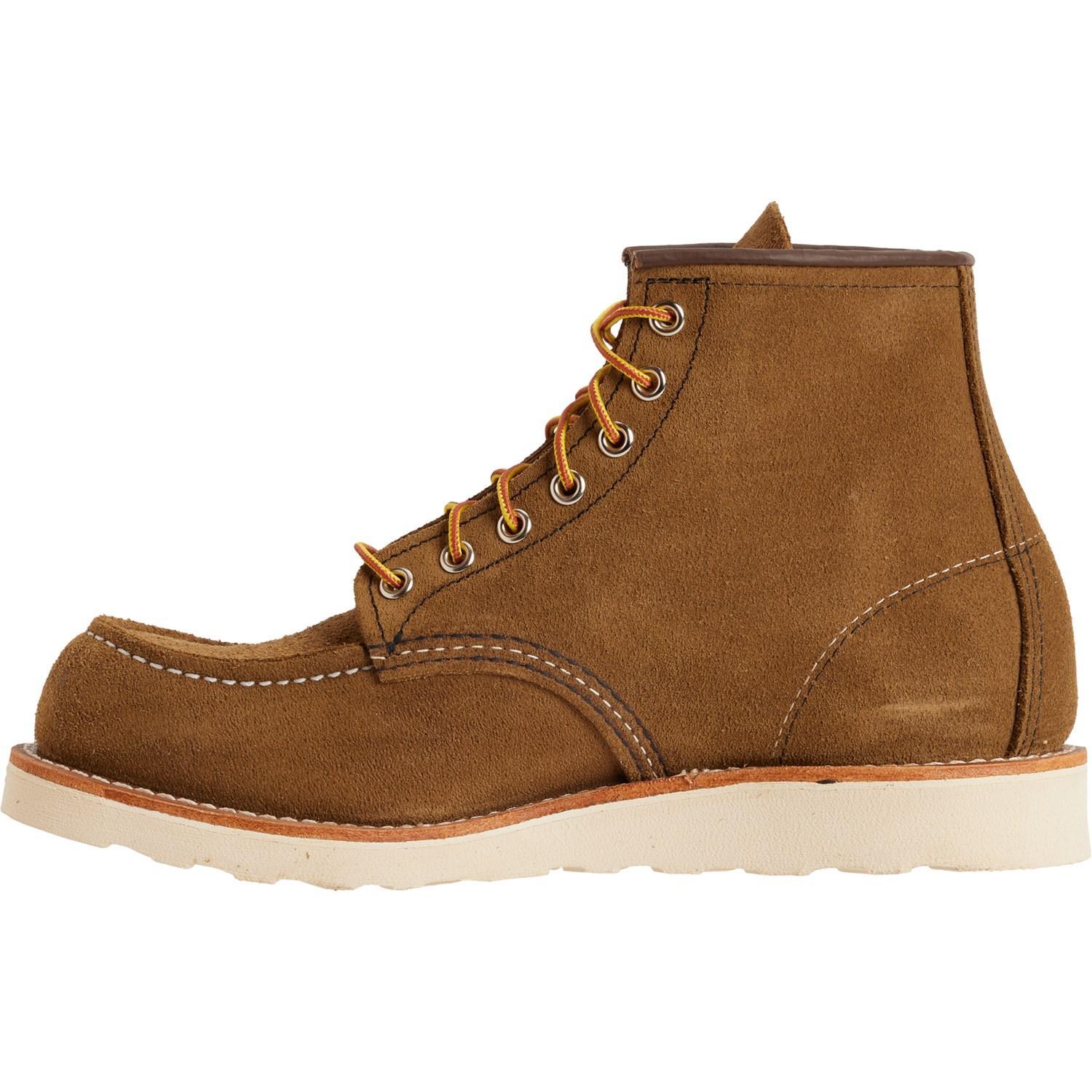 Red Wing 6” Classic Moc-Toe Boots - Suede, Factory 2nds (For Men) Product Image