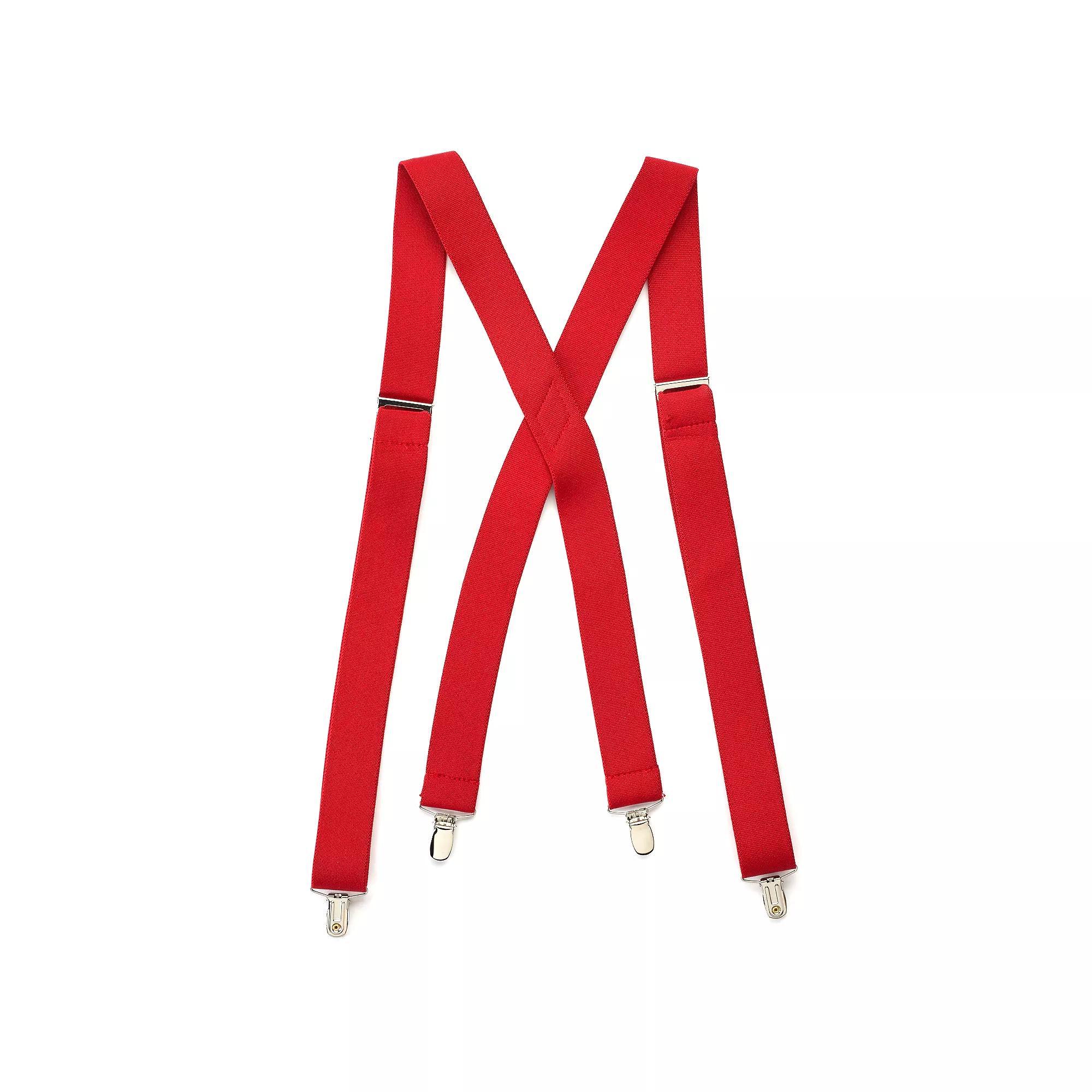 Mens Wembley Christmas Solid Stretch Suspenders Product Image